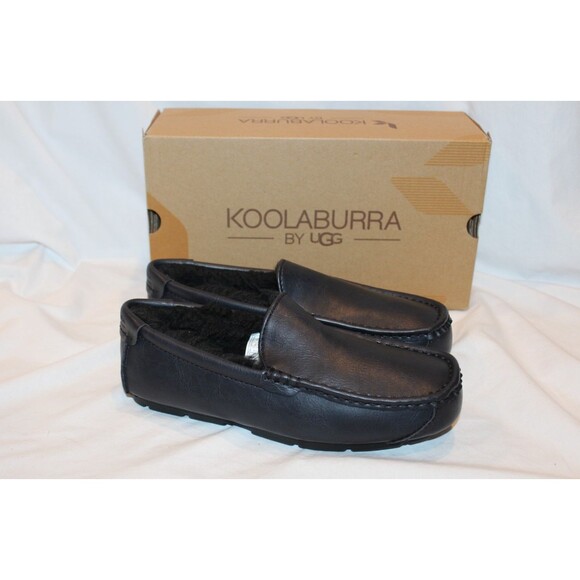 UGG KOOLABURRA MEN\'S SLIP ON FUR LINED SLIPPERS BLACK 7 main image 6